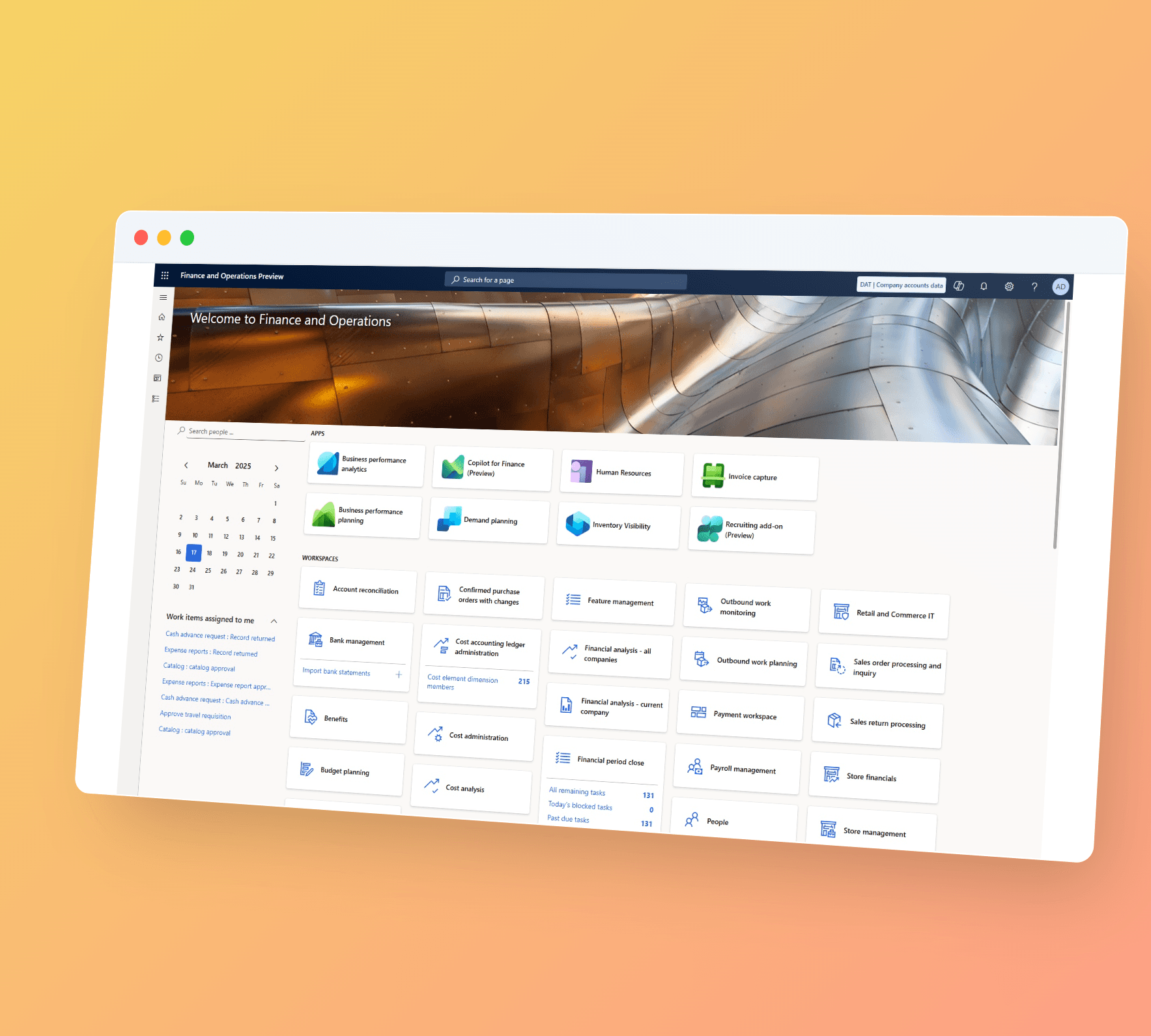 Dynamics 365 Finance